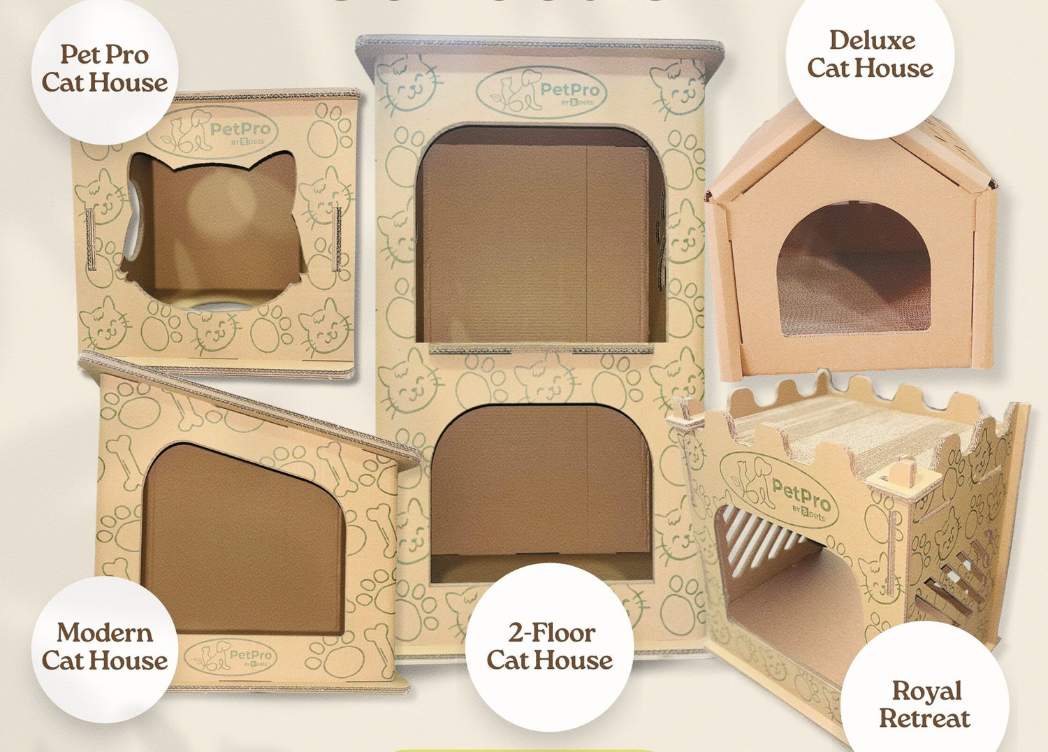 PetPro Sustainable Cat Houses