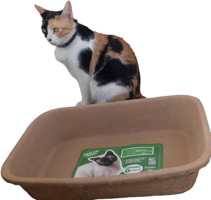 PetPro B-Neat Cardboard Kitty Litter Box - Innovative Cat Litter Solution