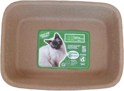 PetPro B-Neat Cardboard Kitty Litter Box - Innovative Cat Litter Solution