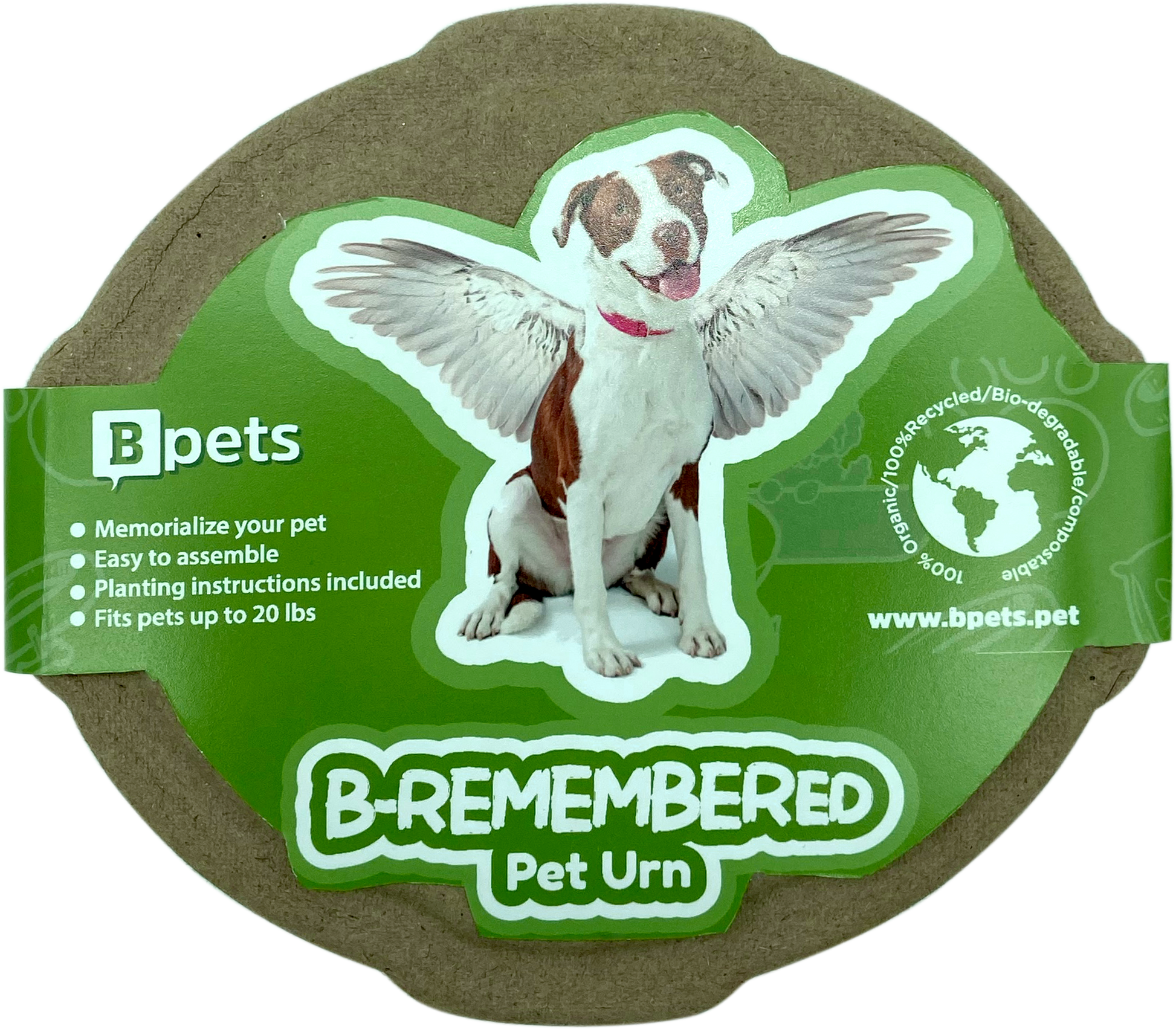 B Remembered - Plantable Pet Urn-Pet's Choice Supply