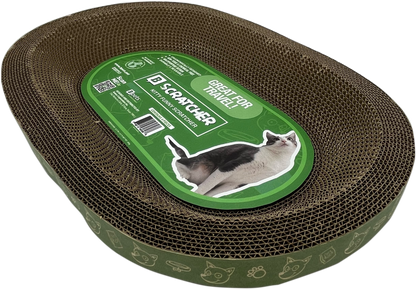 B Scratcher - Kitty Funny Oval Scratcher-Pet's Choice Supply