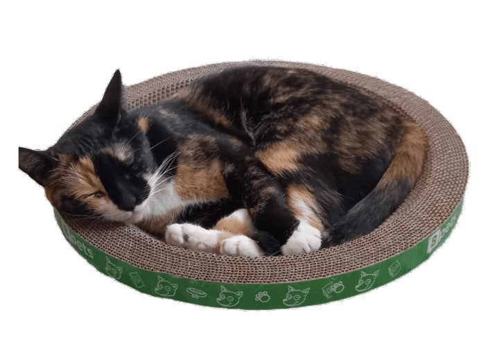 PetPro B Kitty Round Scratcher - Fun and Durable Cat Scratching Pad for Happy, Healthy Cats