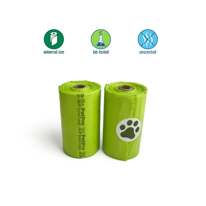 PetPro Poop Bags Biodegradable, Ultra Durable,Eco-Friendly