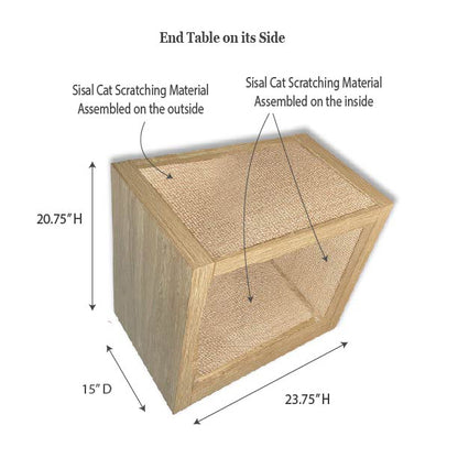 stop cats from scratching furniture cat scratcher end table dimensions