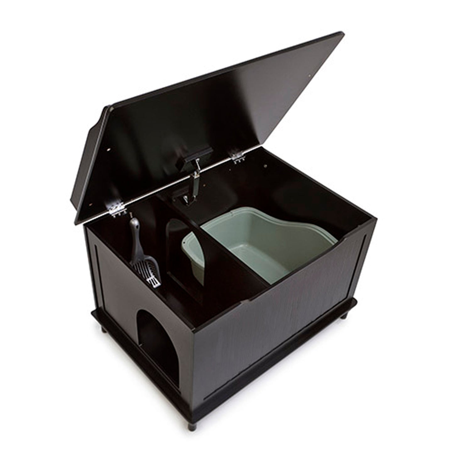 The Designer Catbox Litter Box Enclosure in Black